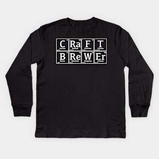 Periodic Craft Brewer Nerd Beer Brewing Gift for Brewmaster Kids Long Sleeve T-Shirt